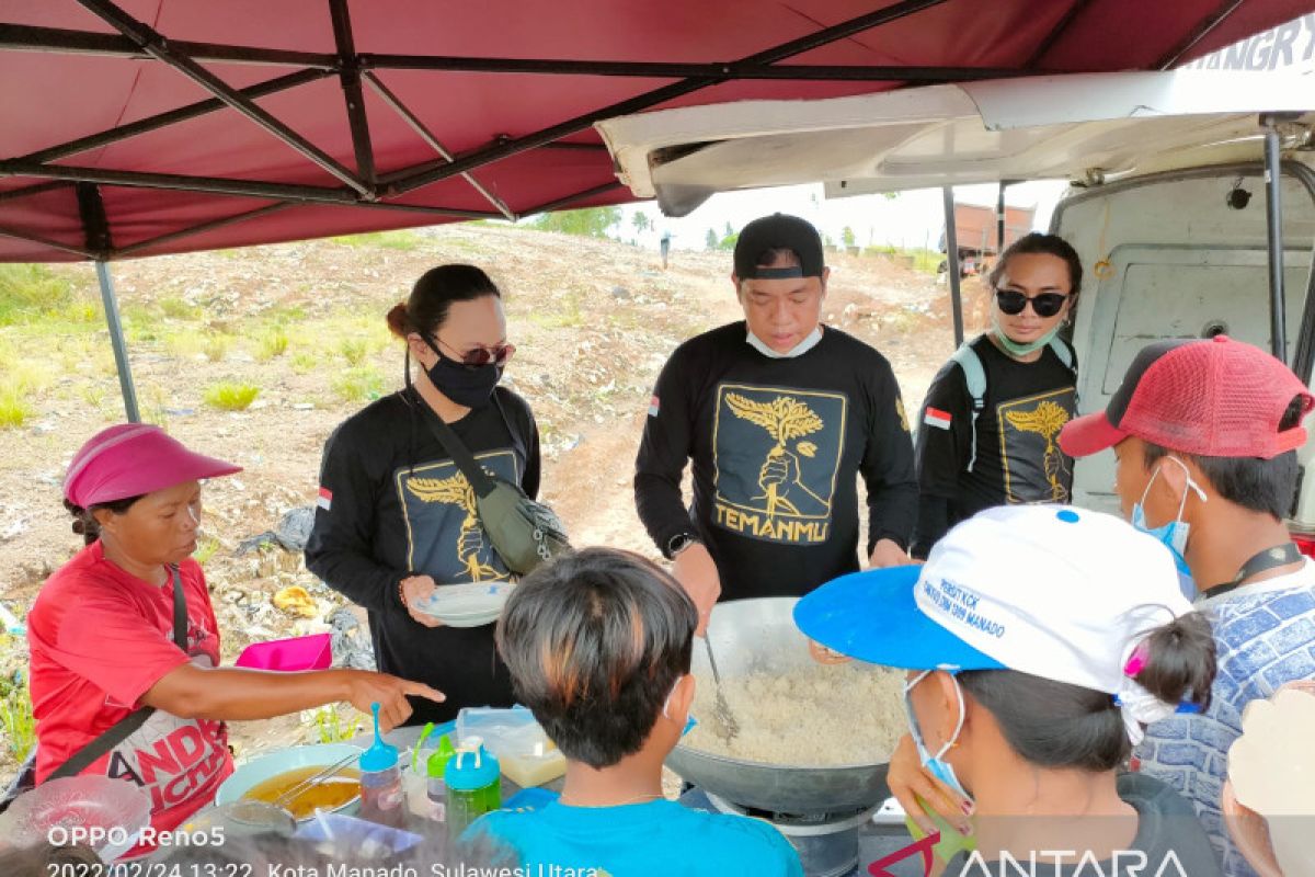 "Temanmu" Sulut gelar vaksinasi dan bagi makanan gratis di TPA