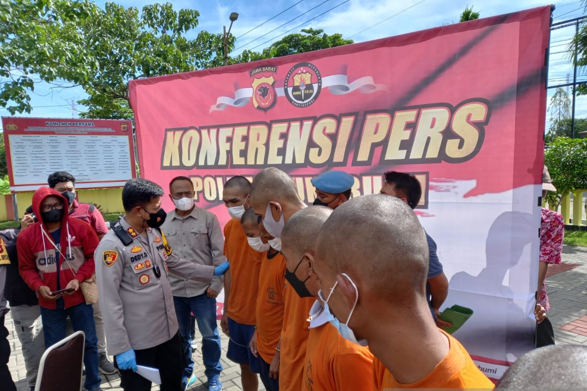 10 hari Polres Sukabumi tangkap puluhan pencuri kendaraan bermotor