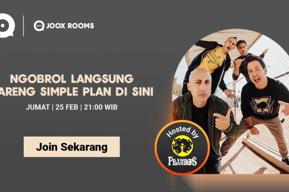 Simple Plan sapa penggemar Indonesia lewat JOOX Rooms