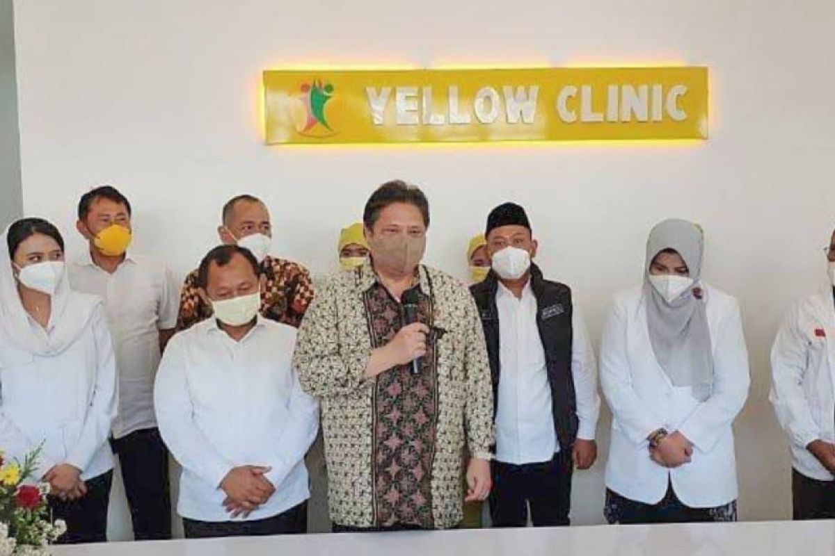 Airlangga Hartarto: Yellow Clinic hadir layani masyarakat saat pandemi