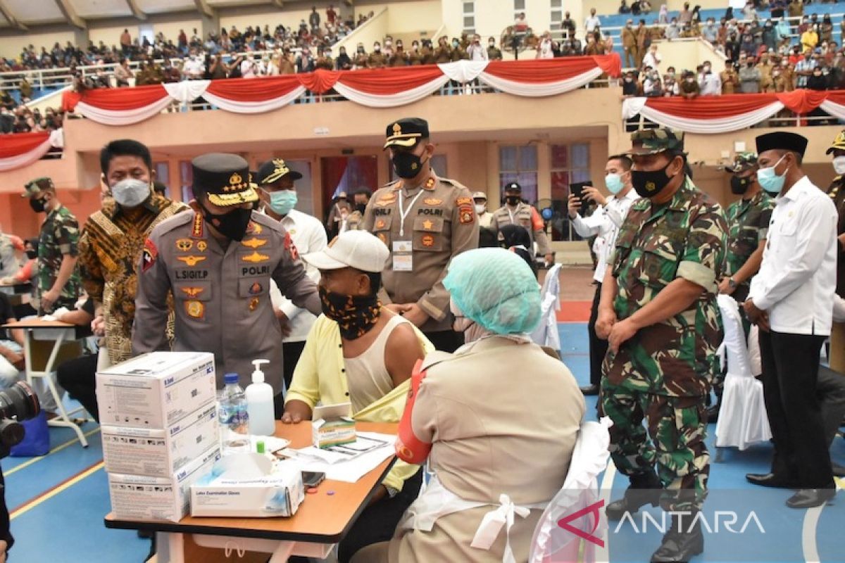 Kapolri dorong percepatan vaksinasi di Kabupaten OKI Sumsel