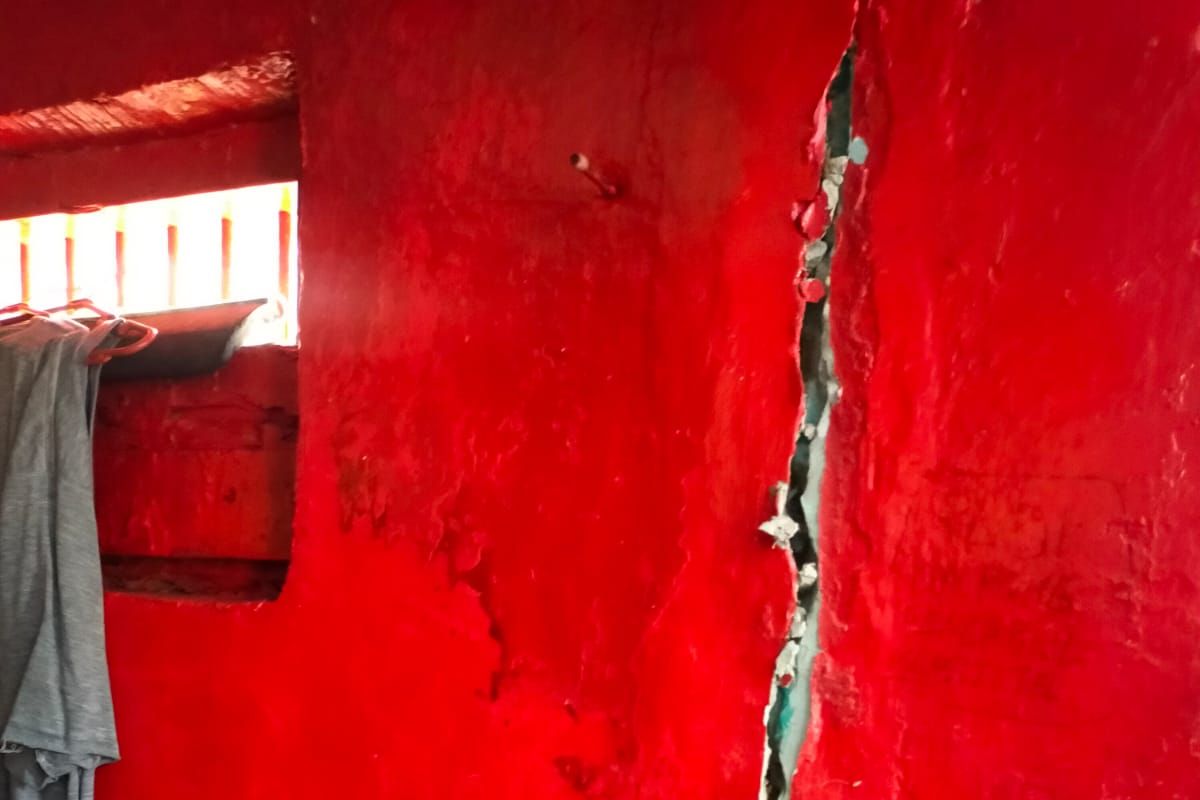 Gempa rusak dinding kamar Lapas Talu Pasaman
