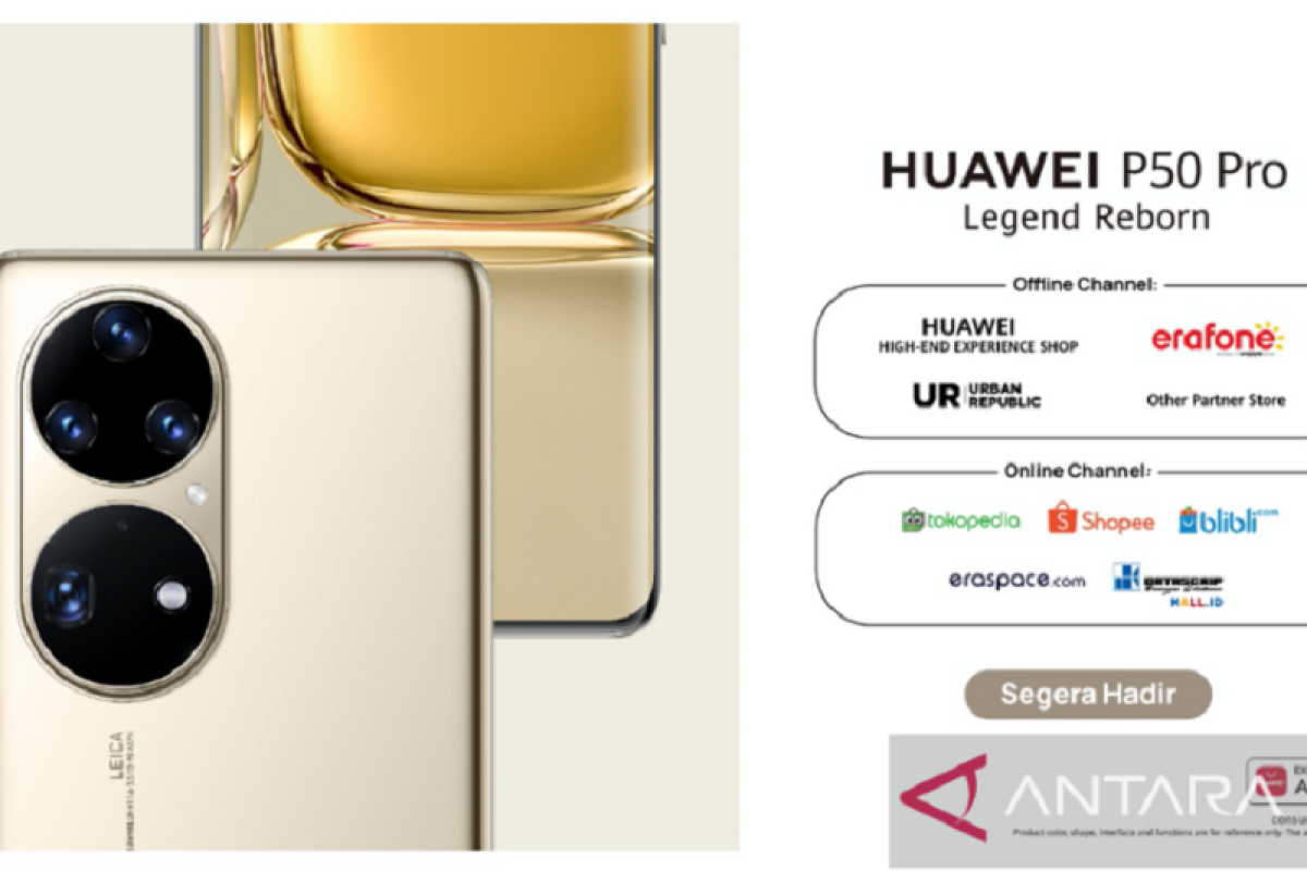 Ponsel terbaru Huawei P50 Pro flagship terlaris selama periode preorder