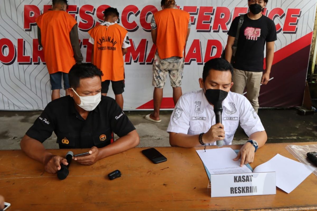 Polisi ringkus tiga pelaku  panah wayer di Sarapung Manado