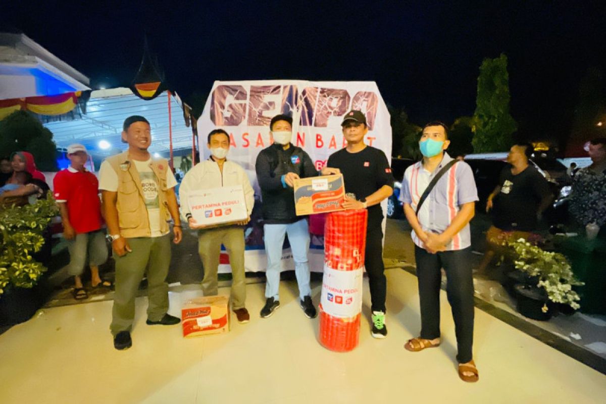 Pertamina distribusikan bantuan korban gempa Pasaman Barat dan Pasaman