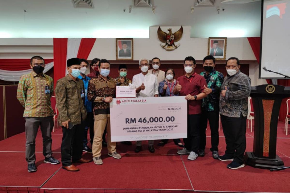 AOMI sumbang RM46.000 untuk sanggar bimbingan di Semenanjung Malaysia