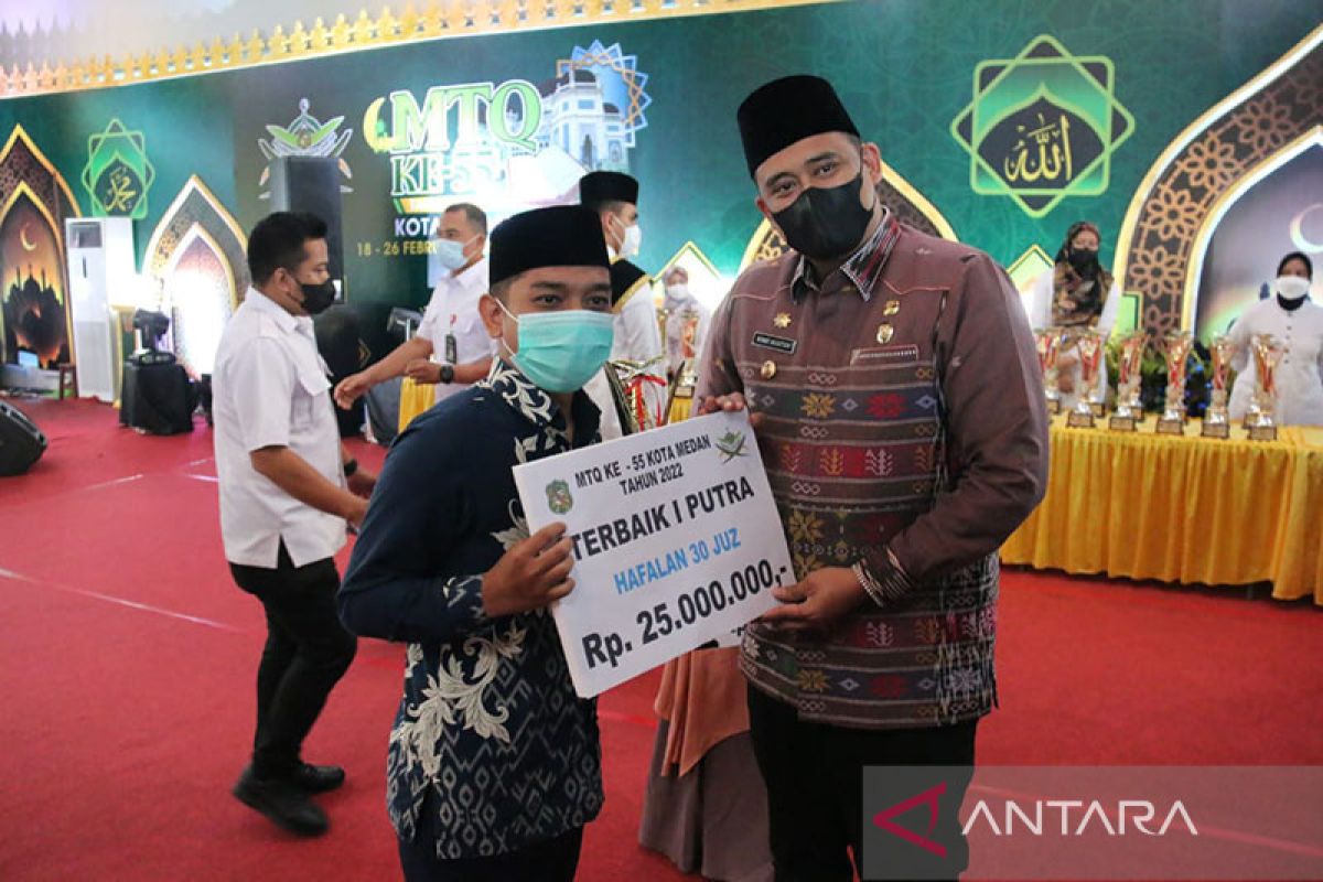 Wali Kota Medan harapkan juara MTQ Ke-55 manfaatkan kemudahan