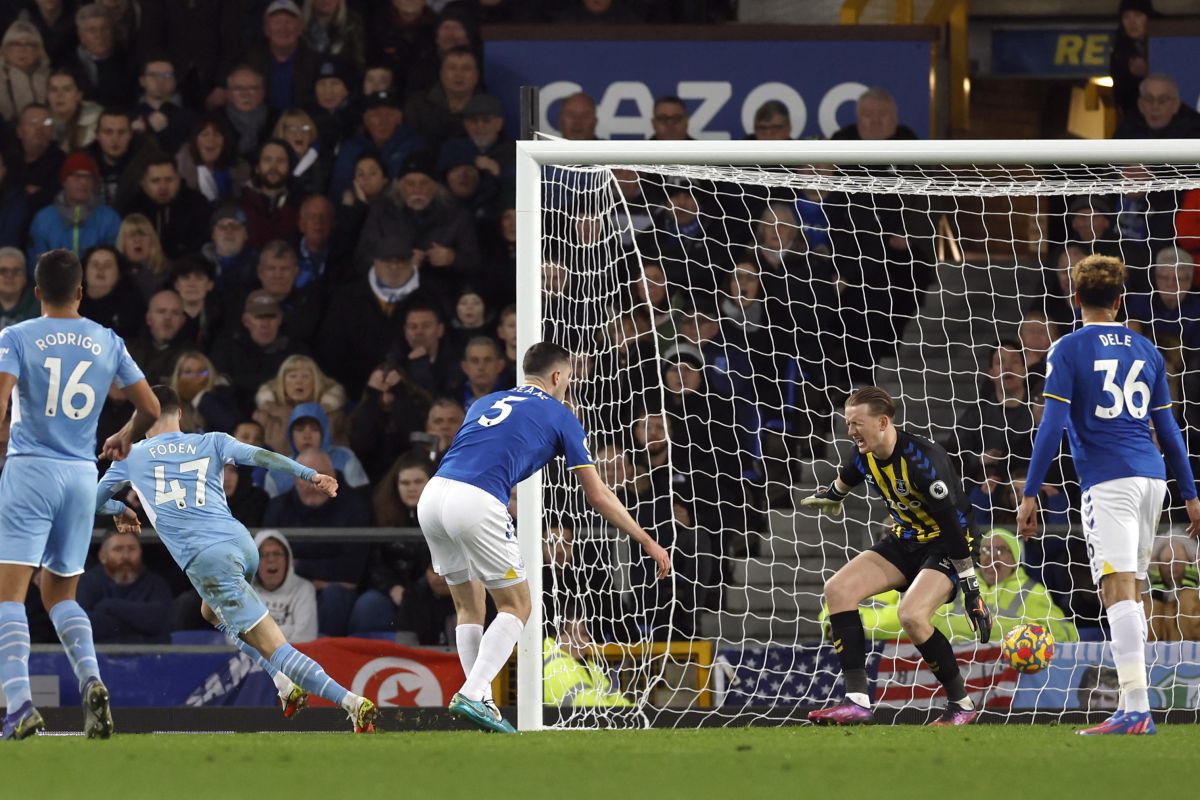 Man City tundukkan Everton dengan skor 1-0