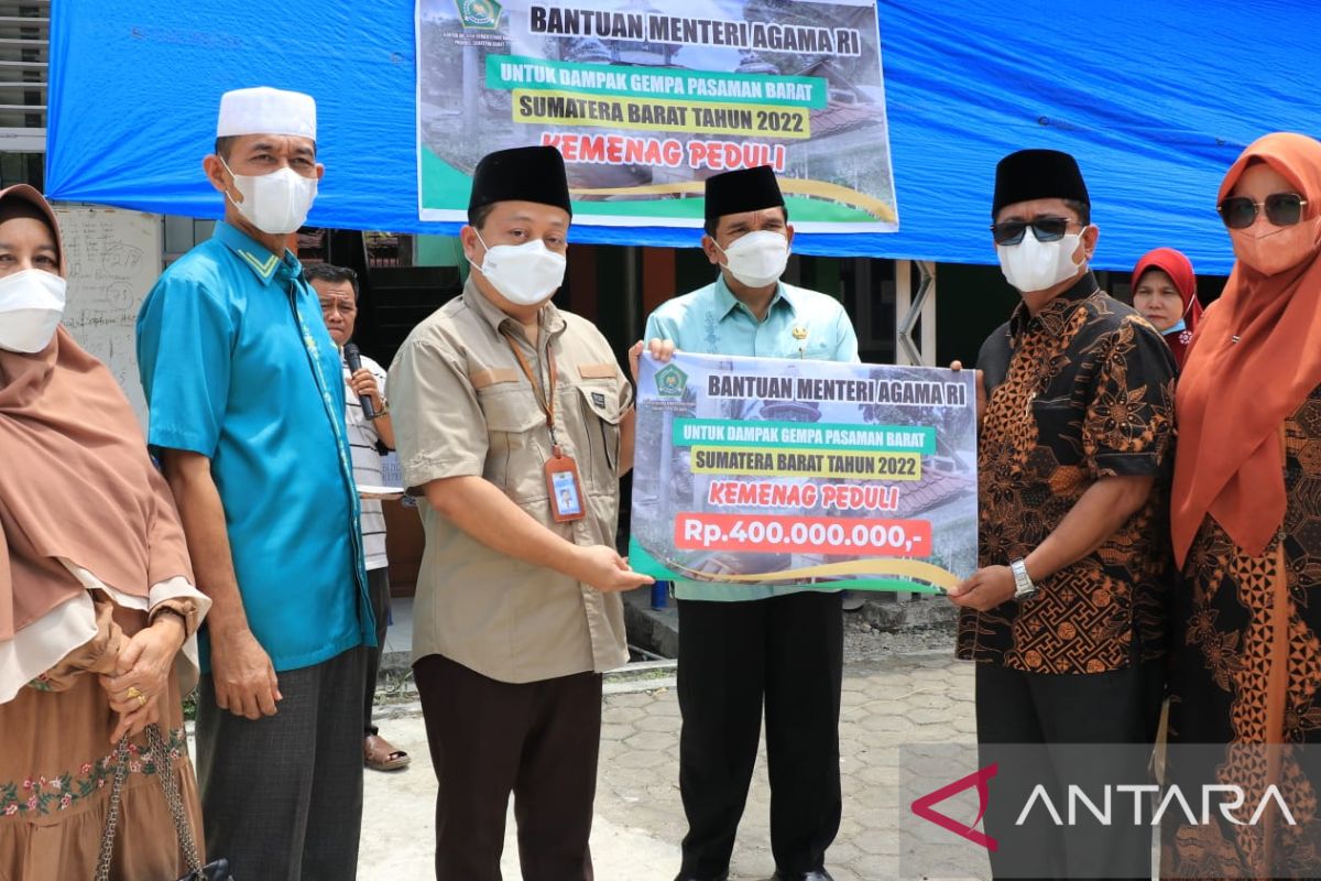 Kemenag bantu Rp2,35 miliar bagi warga terdampak gempa Pasaman Barat