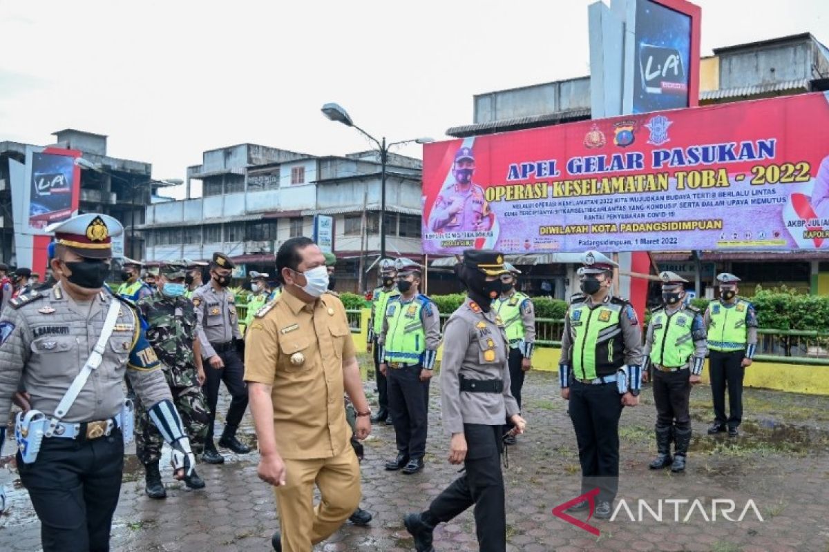 Wali Kota bersama Kapolres Padang Sidempuan gelar Apel Toba 2022