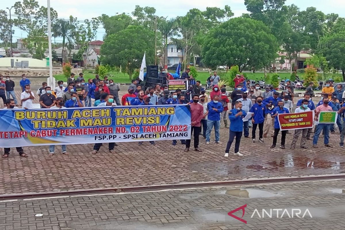 Buruh demo di Aceh Tamiang, ini petisi-nya