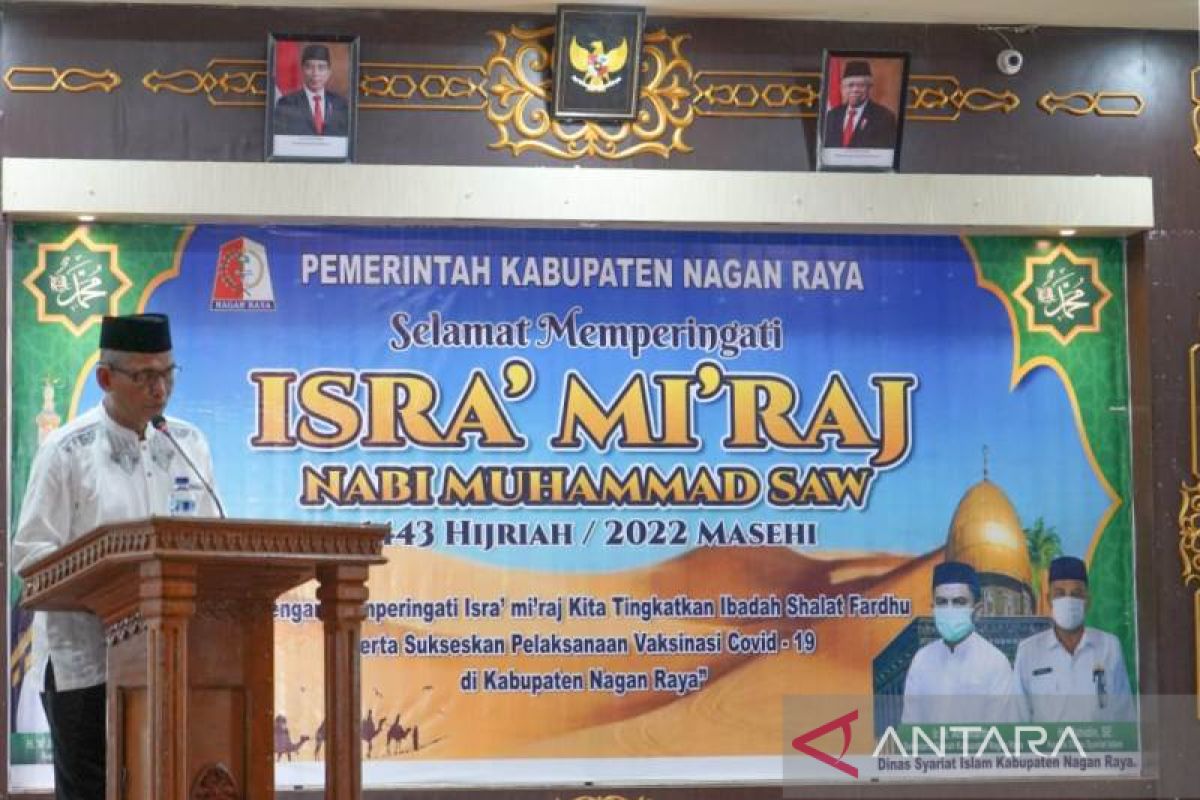 Momentum Isra Mi'raj, Bupati Nagan Raya ajak warga ramaikan shalat berjamaah di masjid