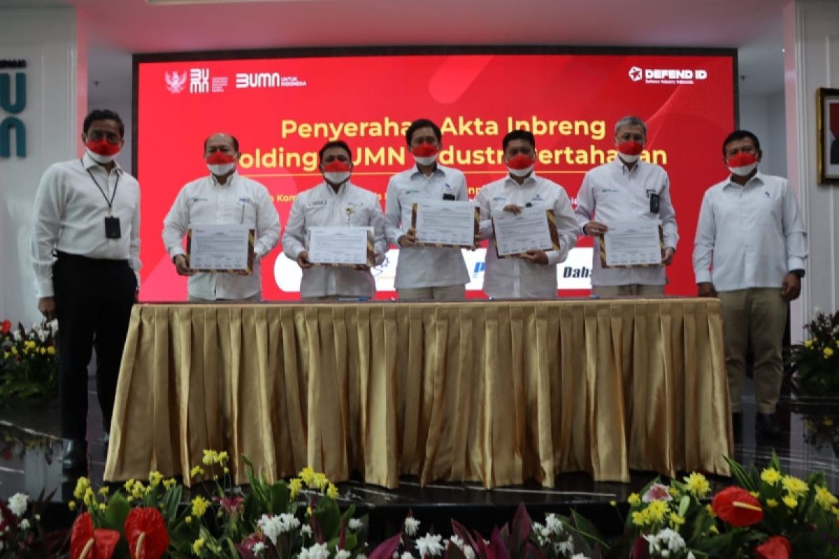 Akta Inbreng ditandatangani, PT Len Industri resmi nakhodai Holding BUMN Industri Pertahanan Defend ID