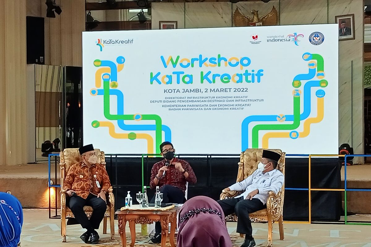 Sandiaga Uno beri kiat sukses dirinya jadi pengusaha kepada pelaku UMKM Kota Jambi