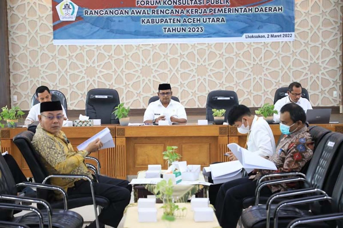 Buka forum konsultasi publik RKPD, ini kata Wabup Aceh Utara