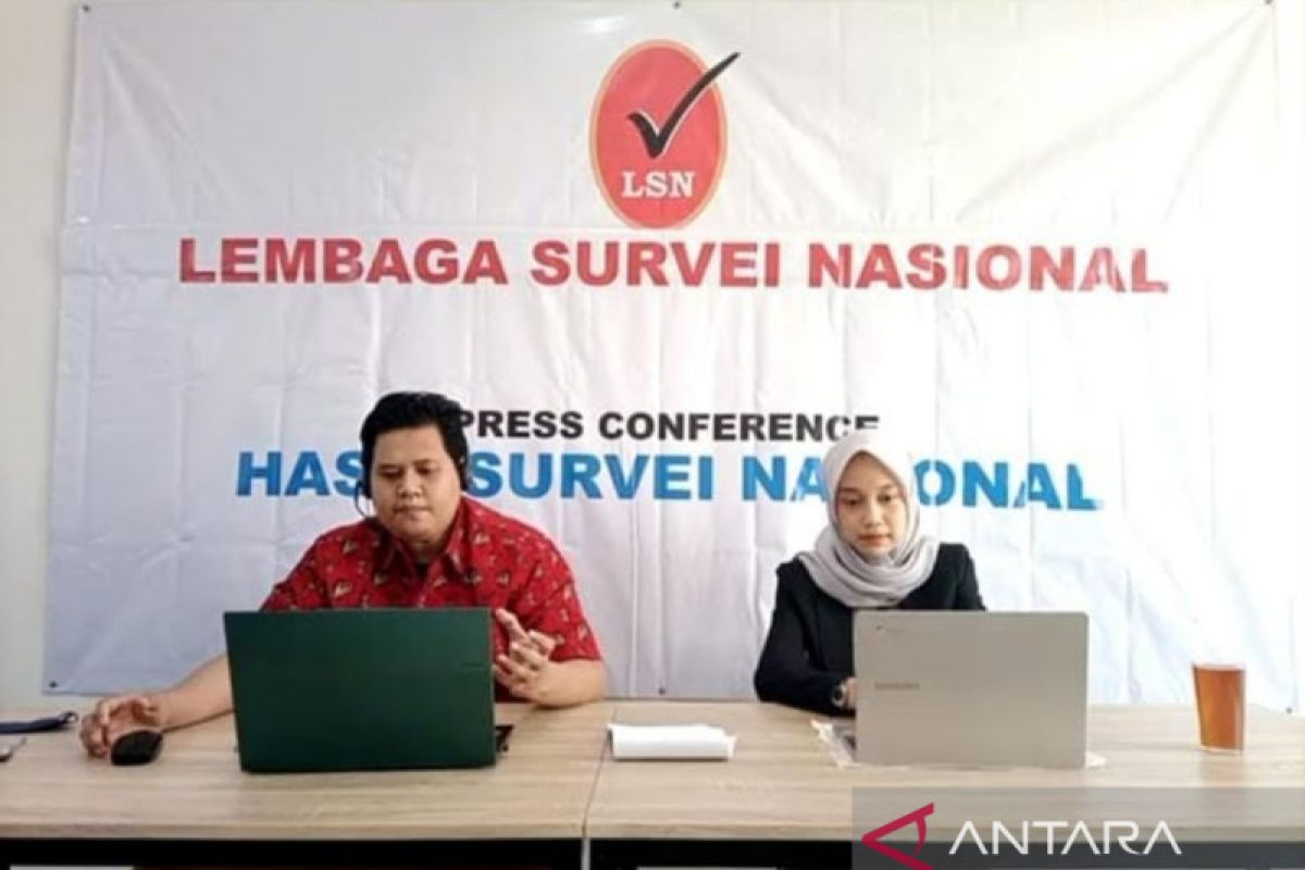 Survei LSN: elektabilitas Prabowo ungguli Ganjar dan Anies