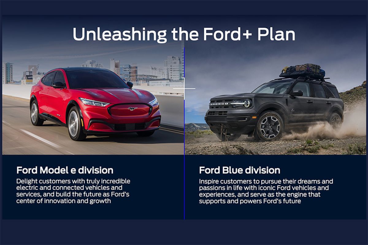 Ford pisahkan bisnis mobil listrik dan ICE