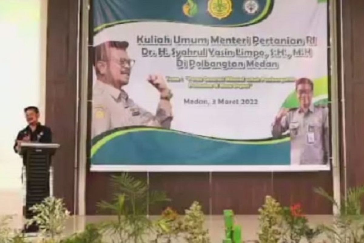 Menteri Pertanian motivasi mahasiswa Polbangtan Medan