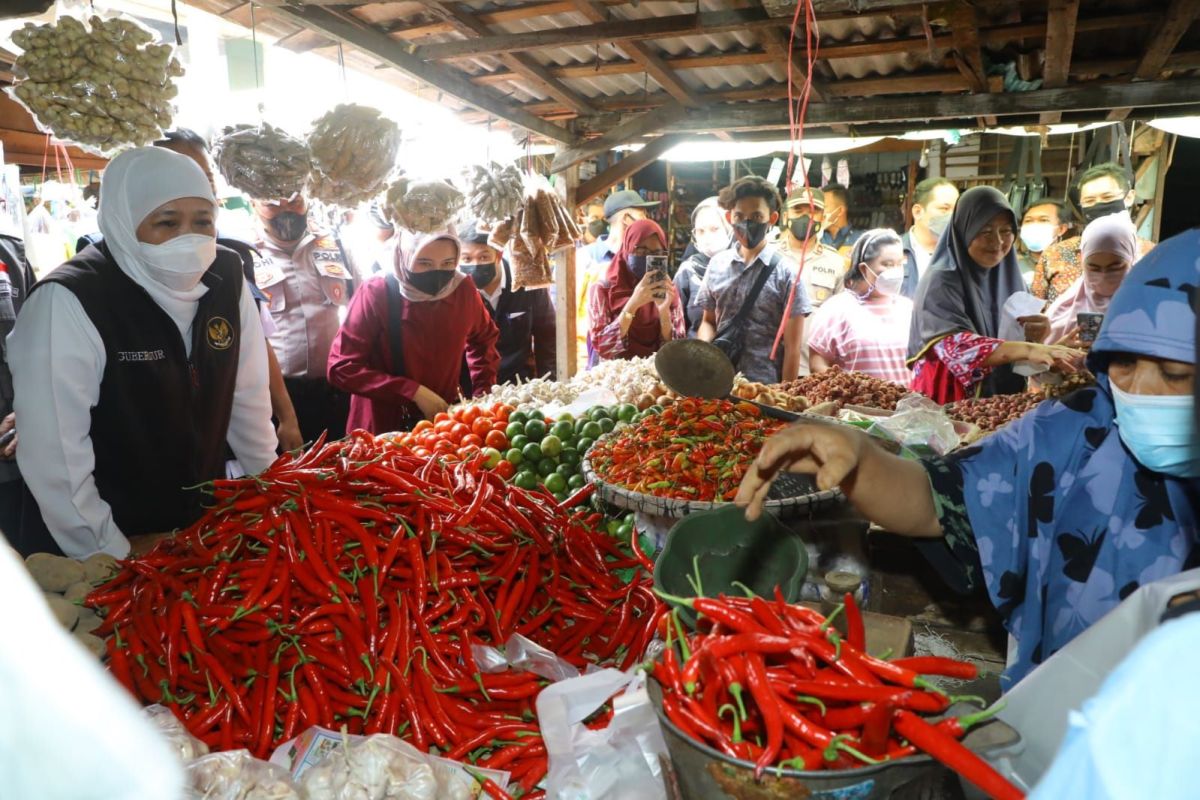 Stok bahan pokok di Jatim relatif aman jelang Ramadhan