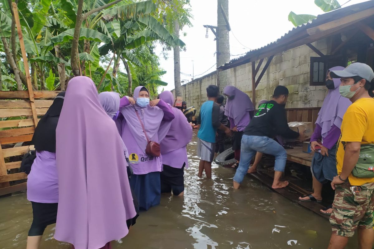 64 titik lokasi banjir di kota Serang sudah surut