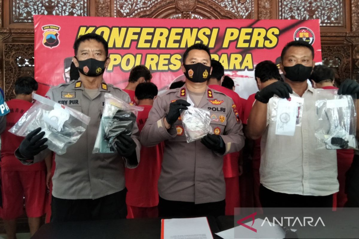 Polisi Jepara tangkap 11 tersangka kasus penyalahgunaan narkoba