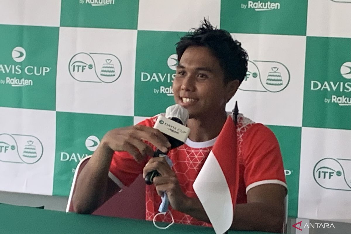 Rifqi Fitriadi raih poin pertama untuk Indonesia di Piala Davis