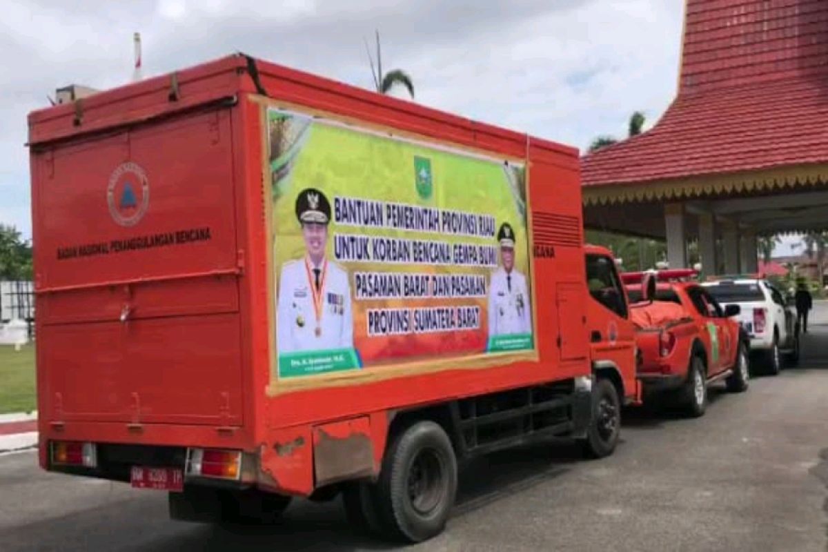 Pemprov Riau kirim bantuan untuk korban gempa Pasaman