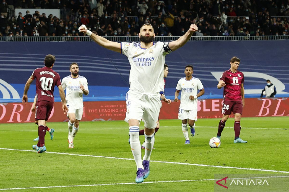 Real Madrid kokoh di puncak setelah kalahkan Real Sociedad 4-1