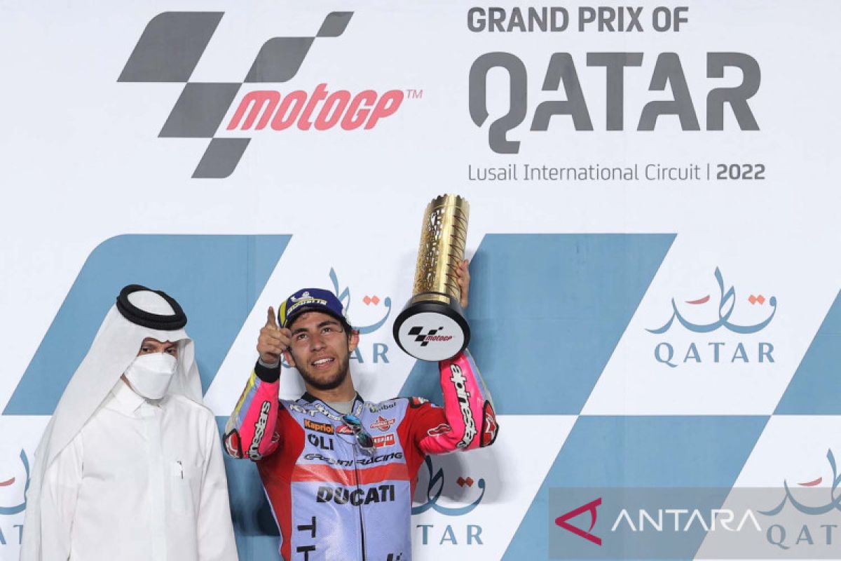 Bastianini rayakan kemenangan perdana di MotoGP Qatar