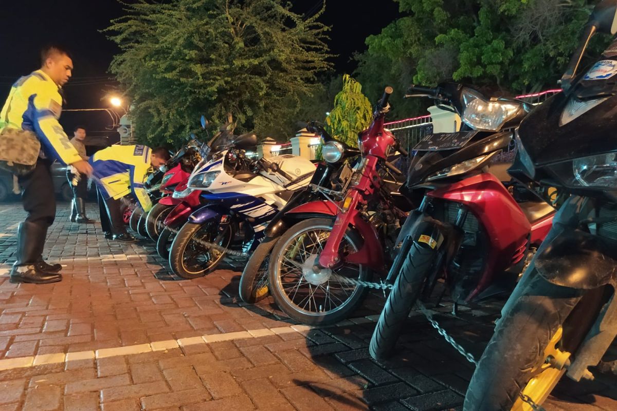 41 sepeda motor knalpot brong di Banda Aceh terjaring operasi Seulawah