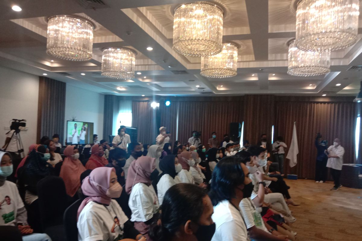 Milenial Teman Sandi deklarasi Sandiaga Uno capres 2024 di Makassar