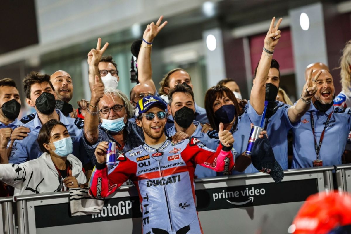 Bastianini start kedua di MotoGP Qatar, bikin bangga sponsor Indonesia