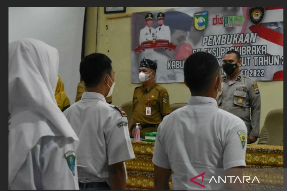 75 peserta ikuti seleksi Paskibraka Dispora Tanah Laut 2022