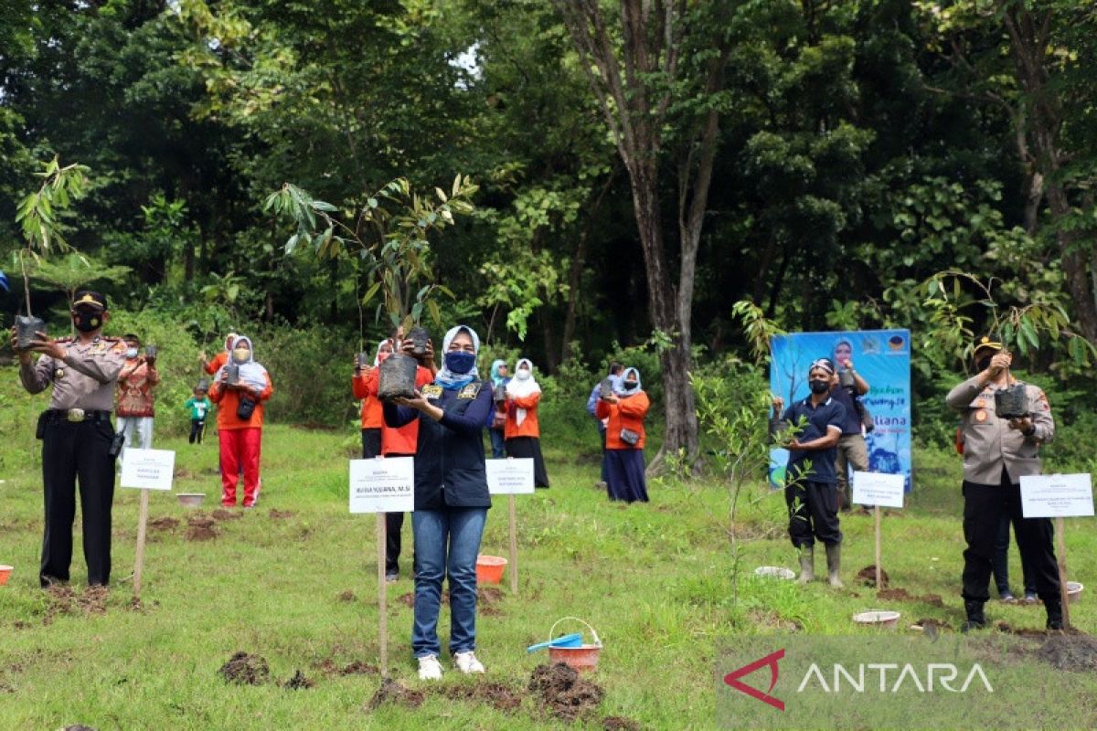 Anggota DPR bersama masyarakat tanam 500 bibit buah di Sukoharjo