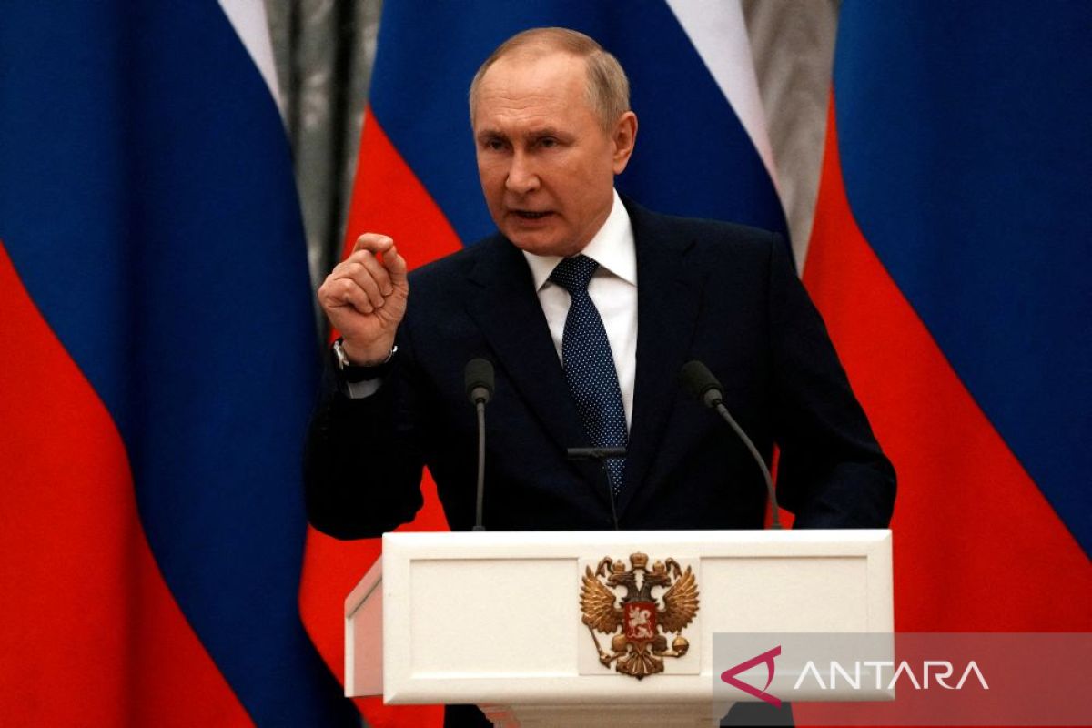 Putin sebut belum saatnya gencatan senjata dilakukan di Ukraina