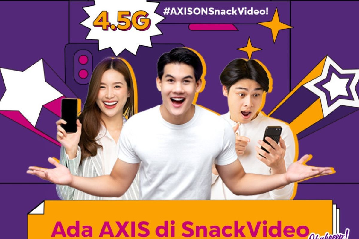 Kolaborasi AXIS dan SnackVideo hadirkan kuota streaming konten hiburan