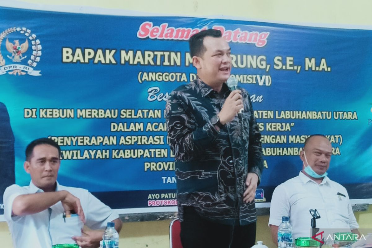 Anggota DPR RI kunker ke Perkebunan Marsel Labura