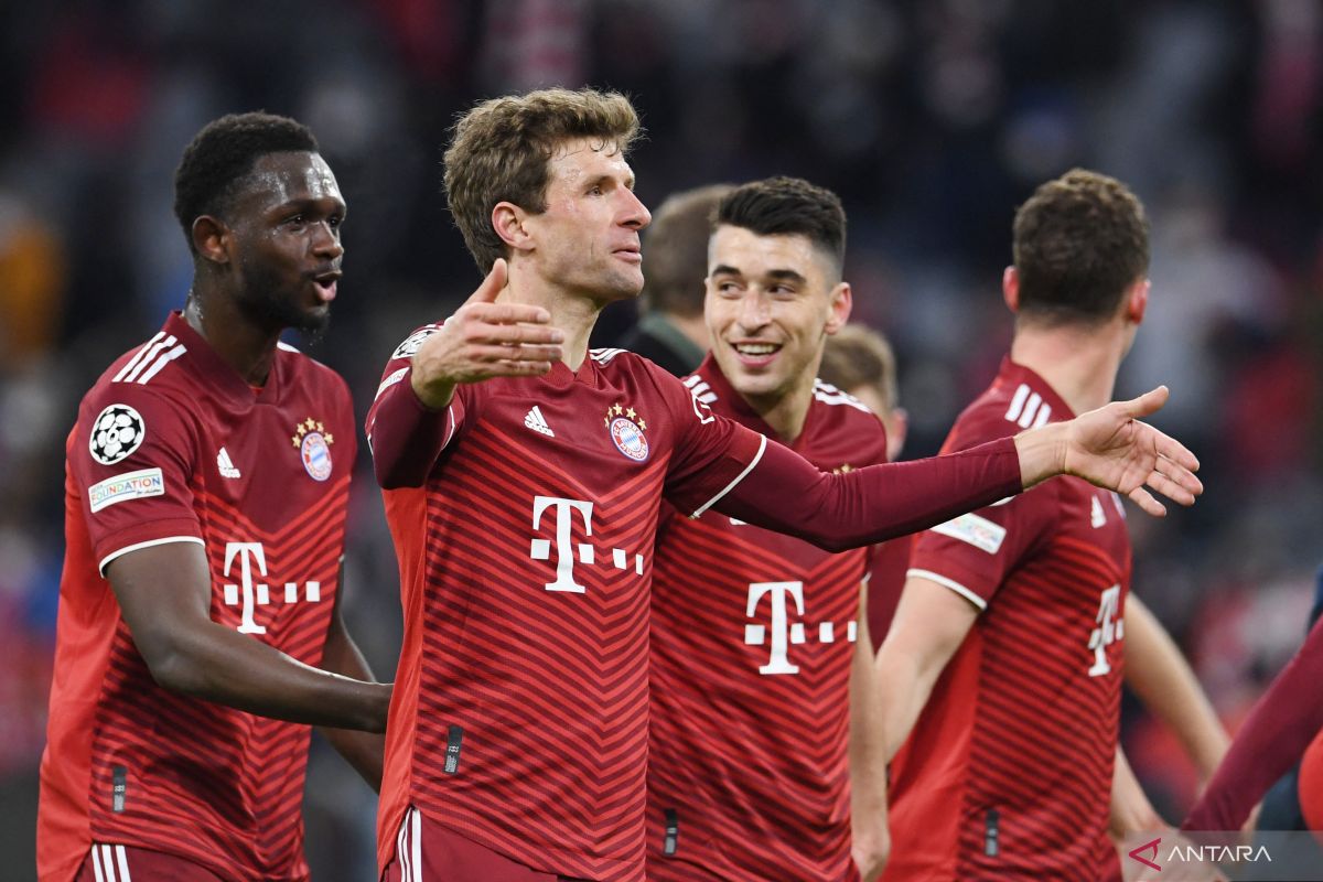 Bayern Muenchen ke perempat final  setelah hancurkan Salzburg 7-1