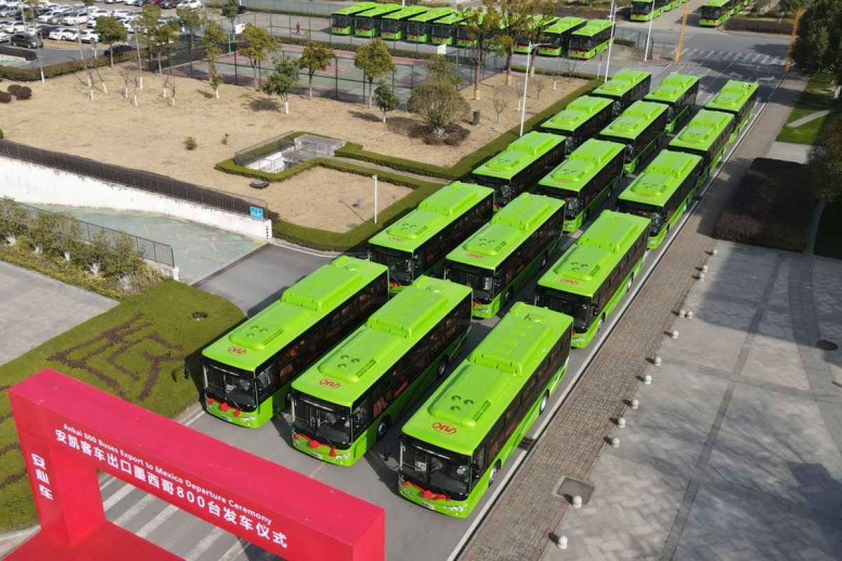 Perusahaan China kirim 800 bus berbahan bakar gas ke Meksiko