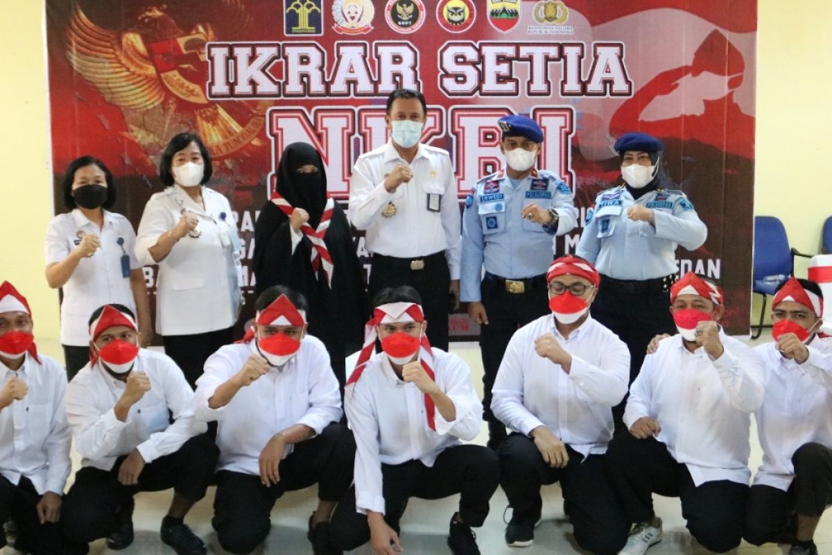 Delapan napi terorisme di Lapas Medan berikrar setia kepada NKRI