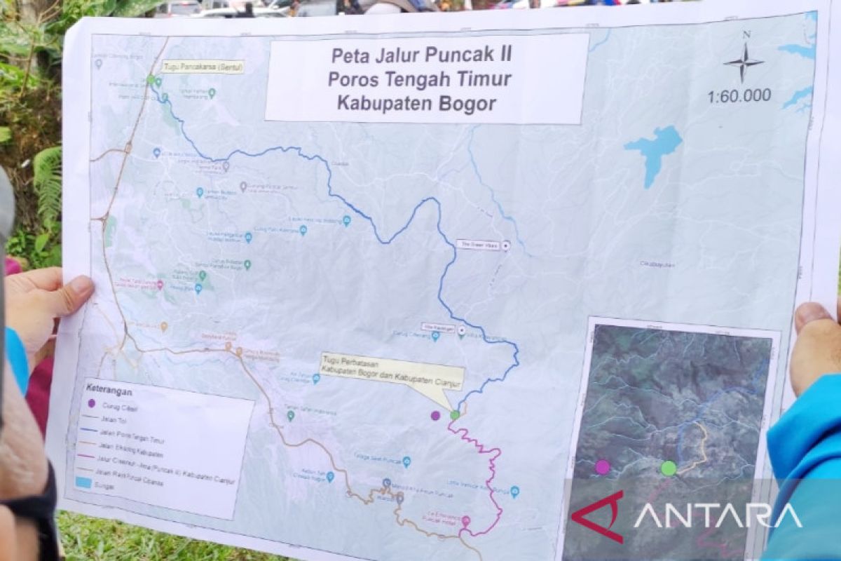 Pemkab Bogor: Kurang 1,5 hektare untuk bangun Jalur Puncak II