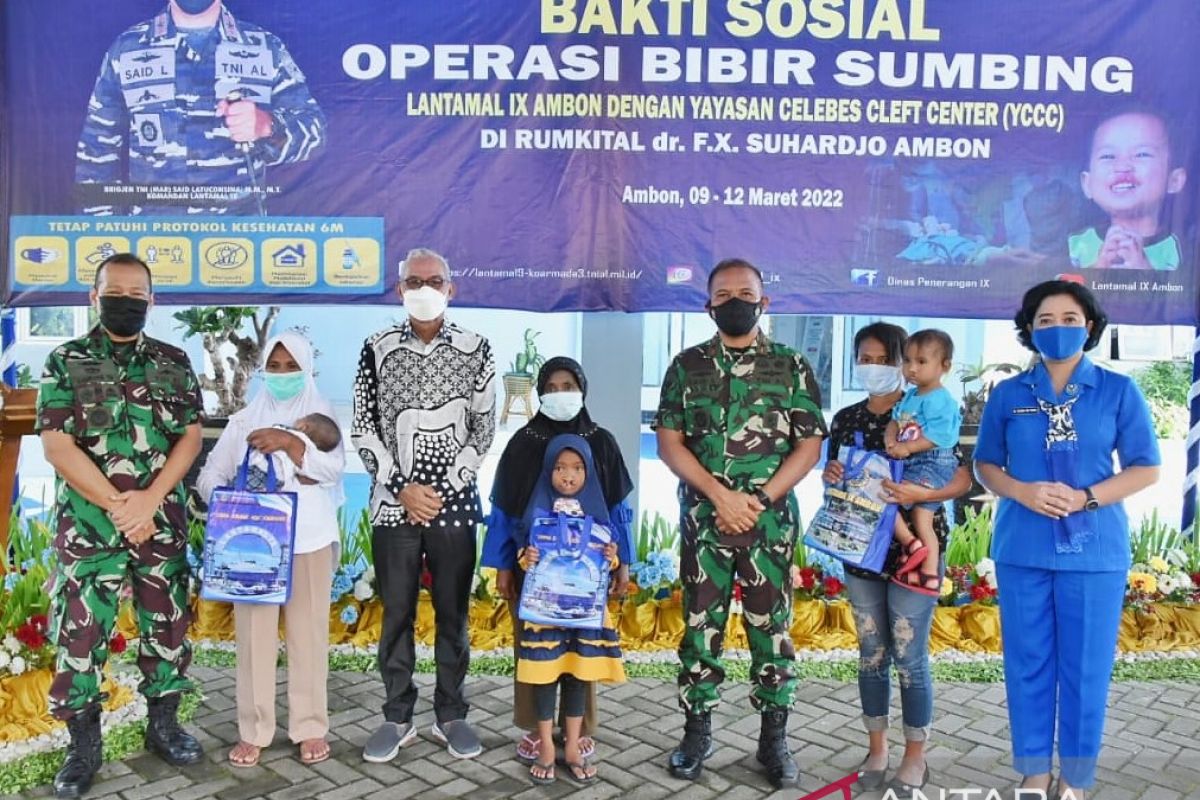 Lantamal IX dan YCCC gelar pelayanan operasi bibir sumbing gratis, kepedulian sosial