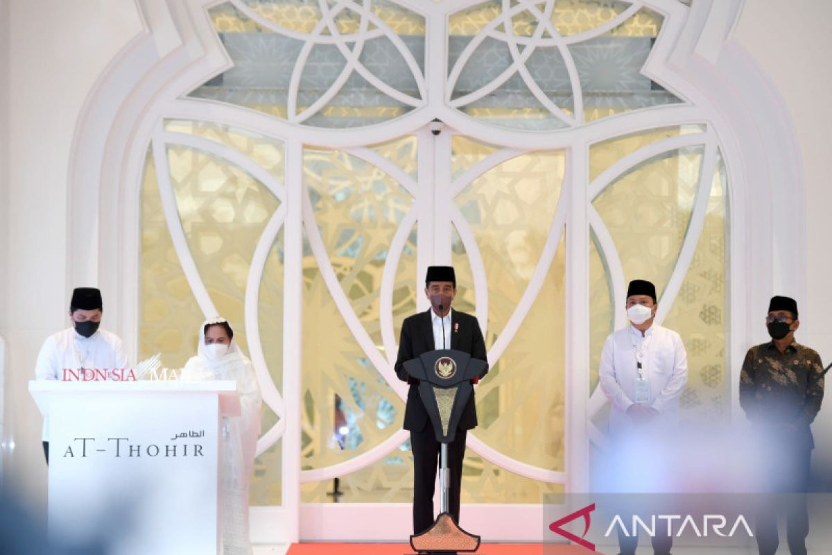 Presiden Jokowi: Manfaatkan Masjid At-Thohir tingkatkan wawasan keislaman