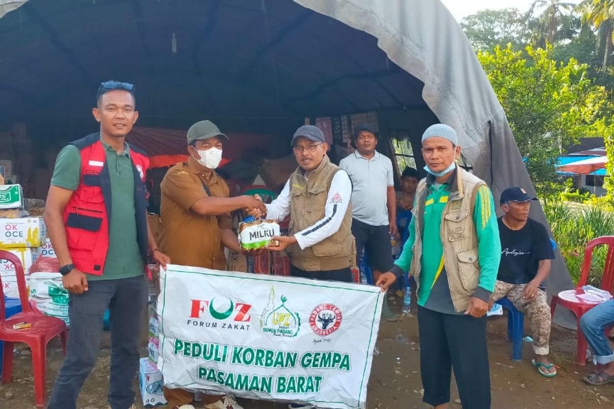 UPZ Semen Padang salurkan bantuan tahap II  korban gempa Pasaman