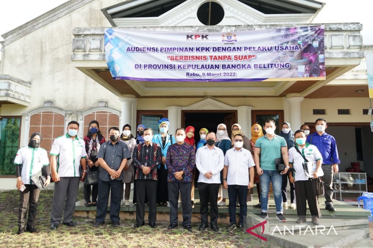 KPK dorong pelaku usaha di Bangka Belitung berbisnis tanpa suap
