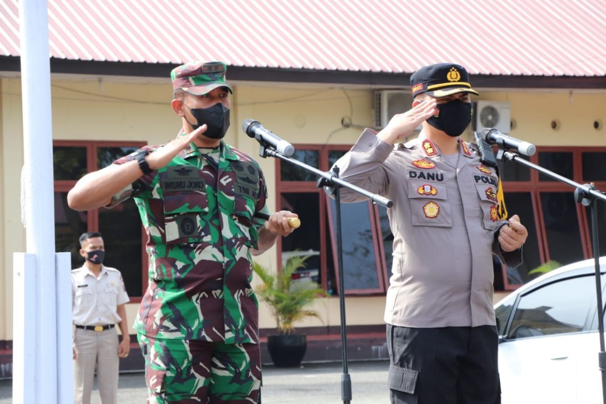 Polres, Kodim, Yonif 8, Pemkab Langkat, sukseskan vaksinasi nasional