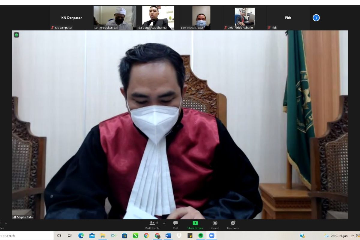 Hakim PN Denpasar vonis 