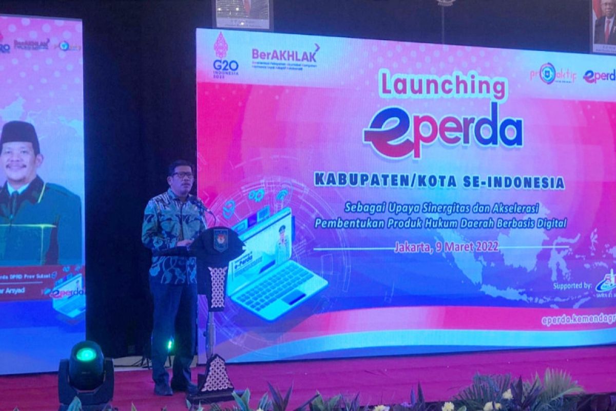 Azhar Arsyad wakili Bapemperda se-Indonesia hadiri peluncuran e-Perda