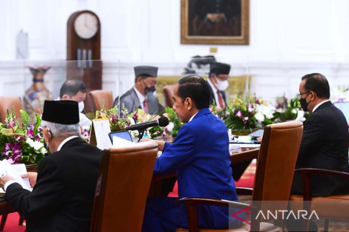 Presiden kenalkan Kepala dan Wakil Otorita IKN ke menteri Kabinet