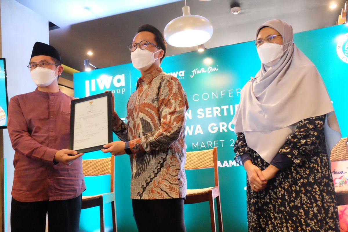 Jiwa Group dapat sertifikat halal "grade A" dari MUI dan BPJPH